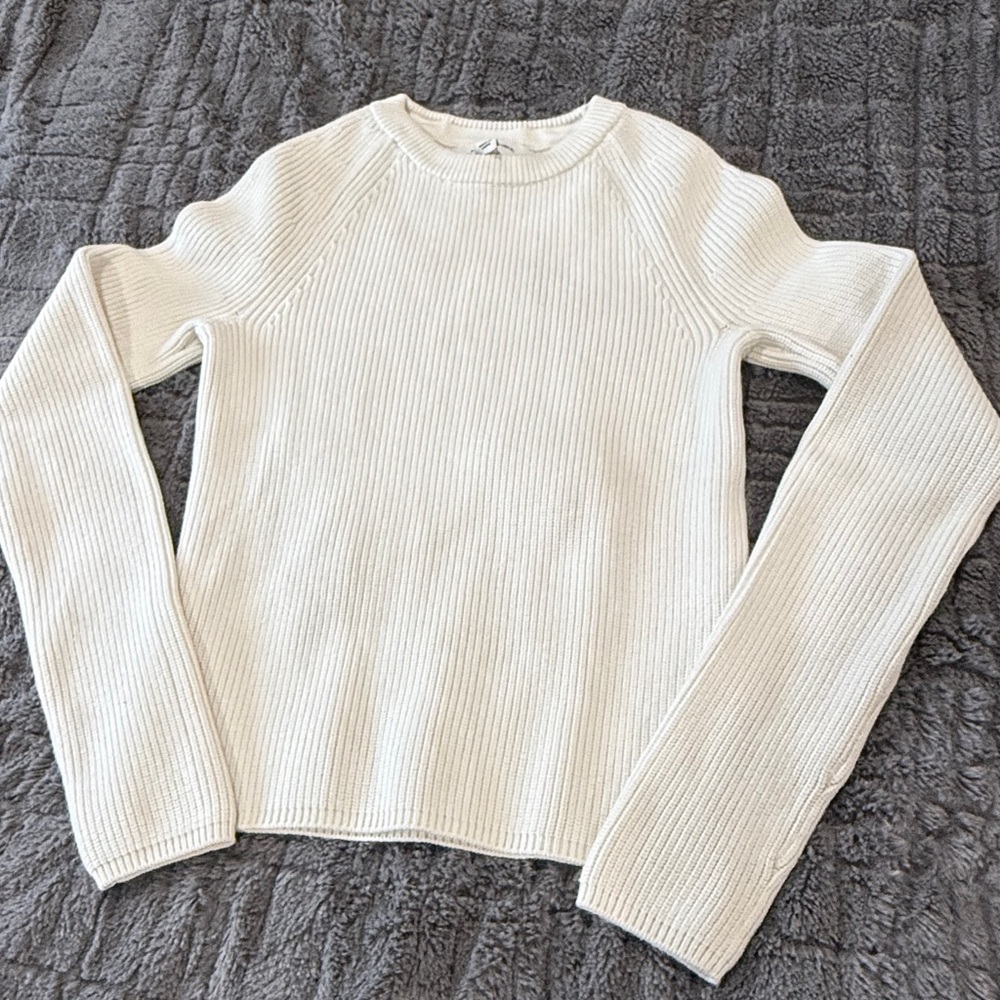 Banana Republic Ribbed Cream Sweater